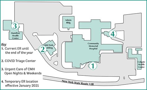 Memorial Hospital Campus Map