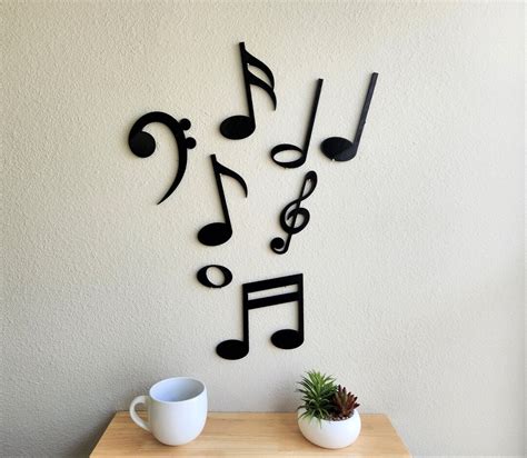 Musical Notes Wall Art Musical Notes Decor Music Notes Music Wall Art ...