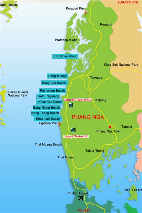 Khao Lak Map - Easy Day Thailand Tours & Travel