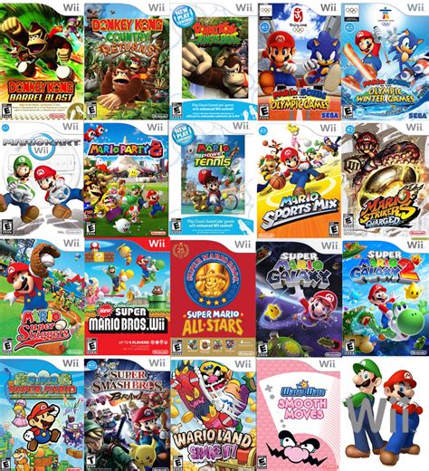 Mario's Wii Games by sonictoast on DeviantArt