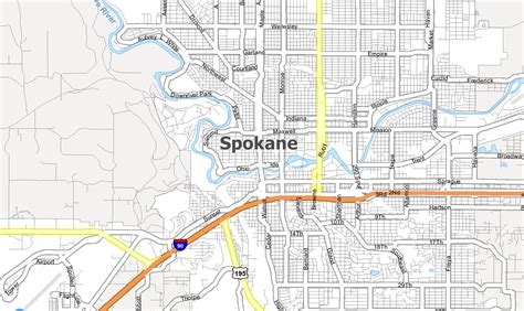 Printable Spokane Map