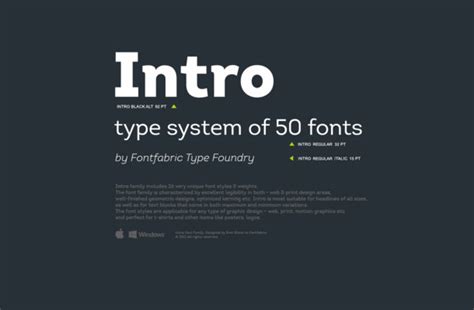 Intro Font Free - Free Fonts