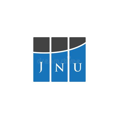 JNU Letter Logo Design on WHITE Background. JNU Creative Initials ...