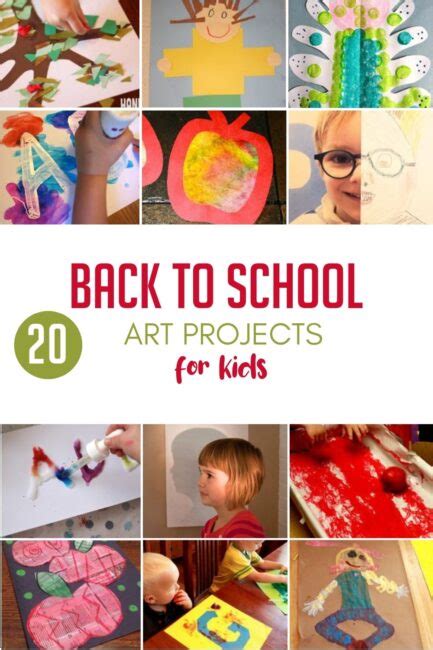 20 Back to School Art Projects for Kids - hands on : as we grow