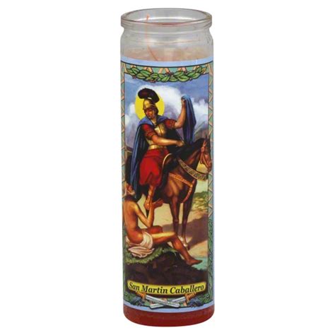 Reed Candle San Martin Caballero Religious Candle - Red Wax - Shop ...