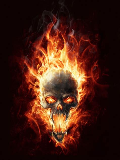 Fire Skull Wallpapers - Top Free Fire Skull Backgrounds - WallpaperAccess