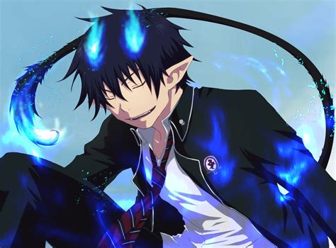 Rin Anime Guy Blue Hair, Blue Anime, Rin Okumura, Blue Exorcist Anime ...