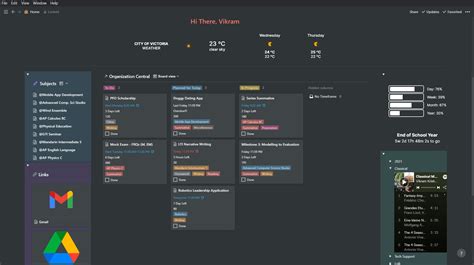 Notion Student Dashboard