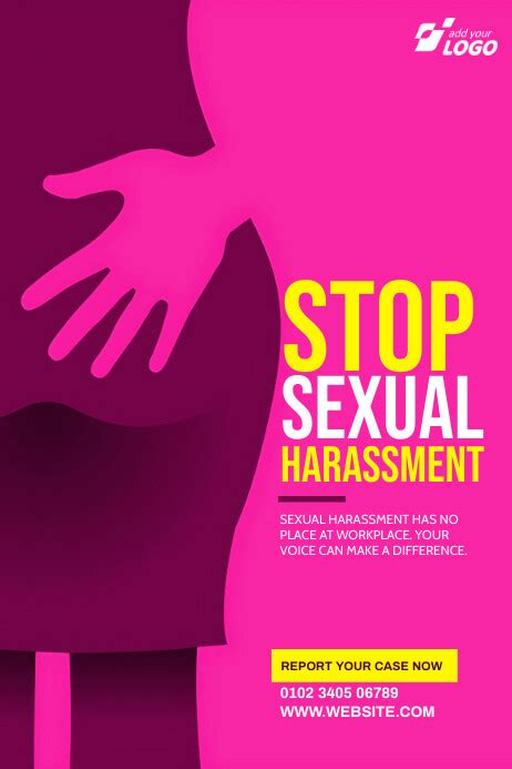 Copy of Stop Sexual Harassment Poster | PosterMyWall