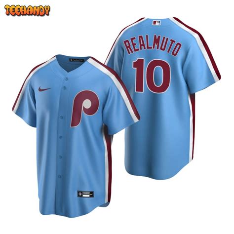 Philadelphia Phillies J.T. Realmuto Light Blue Alternate Replica Jersey