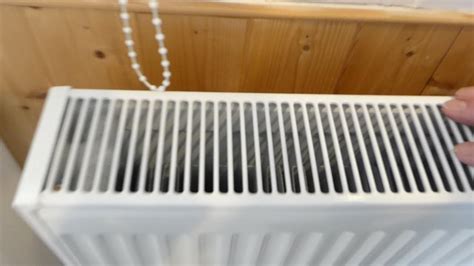 How to remove central heating radiator covers, to clean behind. - YouTube