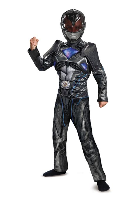 Power Rangers Movie Black Ranger Deluxe Costume for Boys