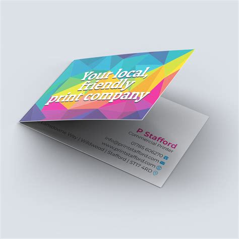 Folding Business Card Template