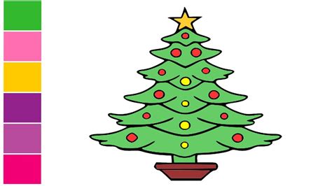 Easy Christmas Tree Drawing | Free download on ClipArtMag