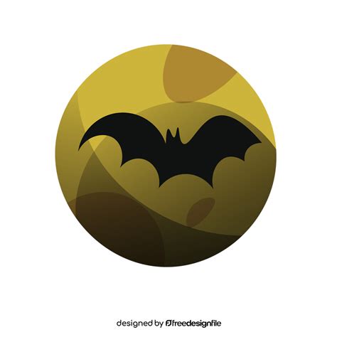 Full moon and bat clipart free download