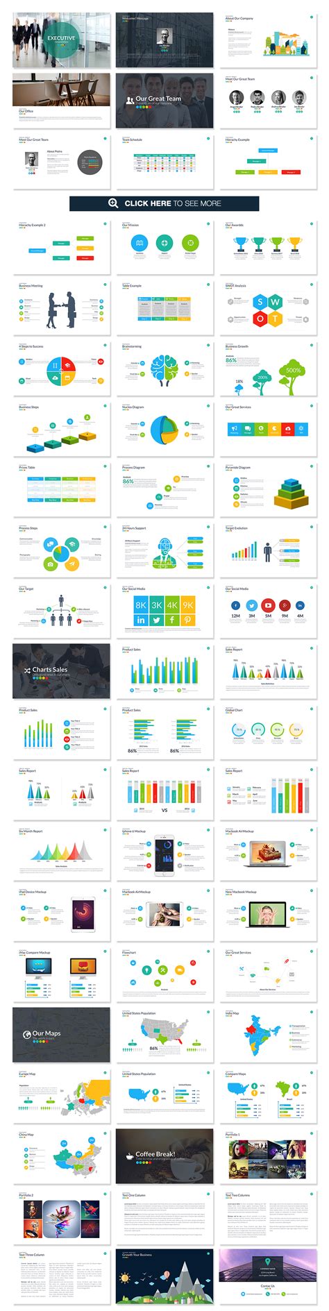 Executive Powerpoint Template by Slidedizer on Creative Market ...