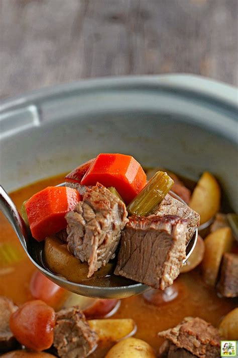 Easy Slow Cooker Venison Stew Recipe | This Mama Cooks! On a Diet