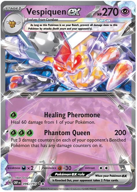 Vespiquen ex - Obsidian Flames #96 Pokemon Card