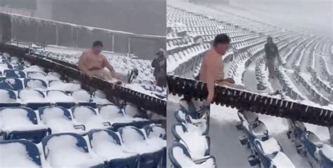 Bills Fans Are Shoveling Snow At Highmark Stadium Shirtless Ahead of ...