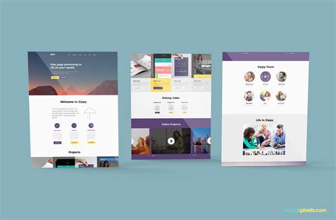 Free Perspective Website Mockup | ZippyPixels