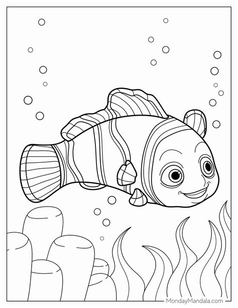 28 Finding Nemo Coloring Pages (Free PDF Printables) | Finding nemo ...