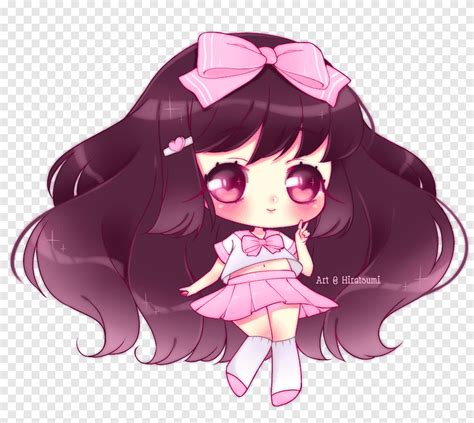 Chibi anime dibujo kawaii, linda chica, púrpura, Violeta png | PNGEgg