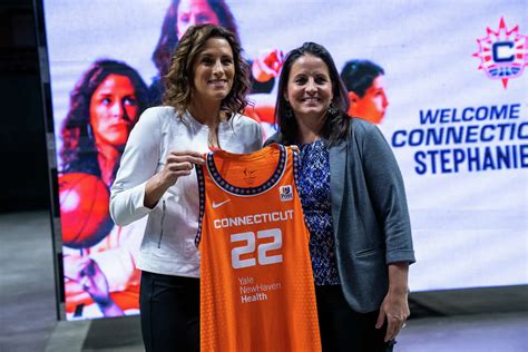 WNBA's Connecticut Sun introduce coach Stephanie White.