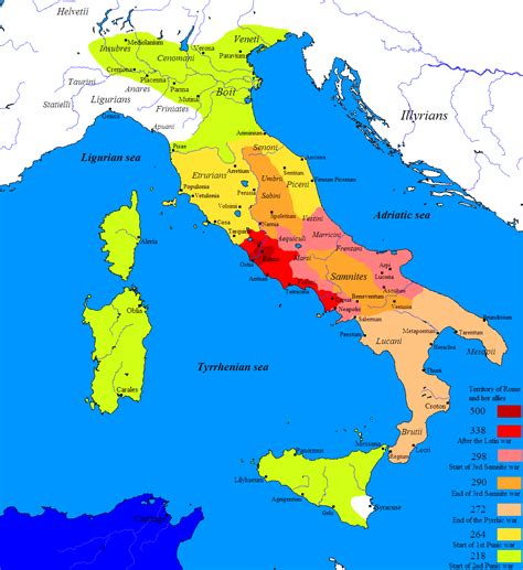 Italian Peninsula Europe Map