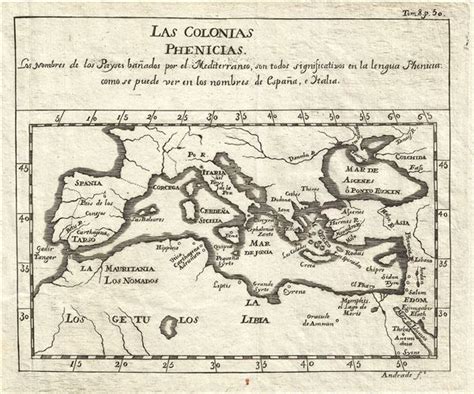 Las Colonias Phenicias.: Geographicus Rare Antique Maps