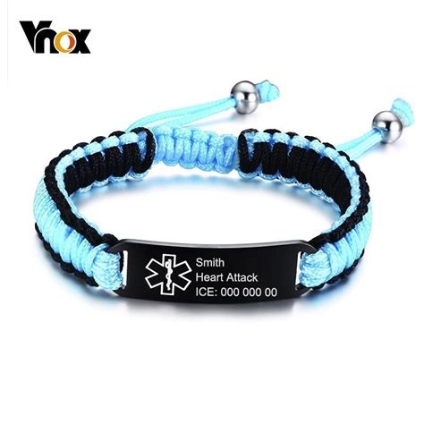 Aliexpress.com : Buy Vnox Free Custom Waterproof Sports Medical Alert ...