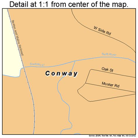 Conway New Hampshire Street Map 3314580