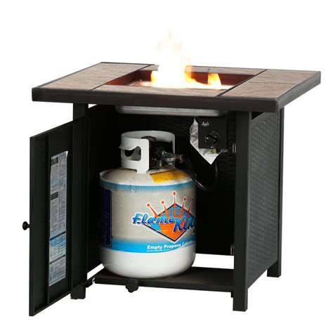 32 50000BTU Outdoor Gas Fire Pit Propane Gas Heater Patio Table with ...