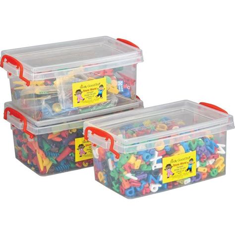 Stackable Storage Tubs With Locking Lids, Med. - 3 tubs in 2021 ...