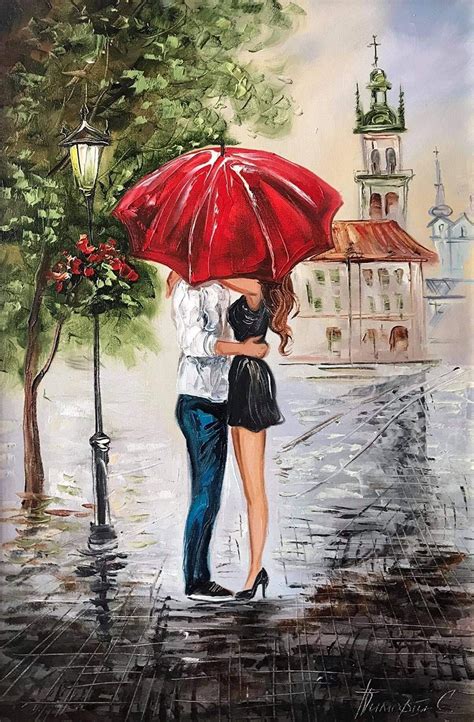 Romantic Couple Painting Canvas Love Date Night Art for Home Couple ...