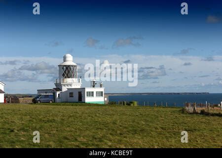 St. Anne's Head lighthouse, Pembrokeshire, Wales, UK, Europe Stock ...