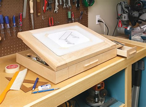 Lighted & Adjustable Drawing Table | Woodworking Project | Woodsmith Plans