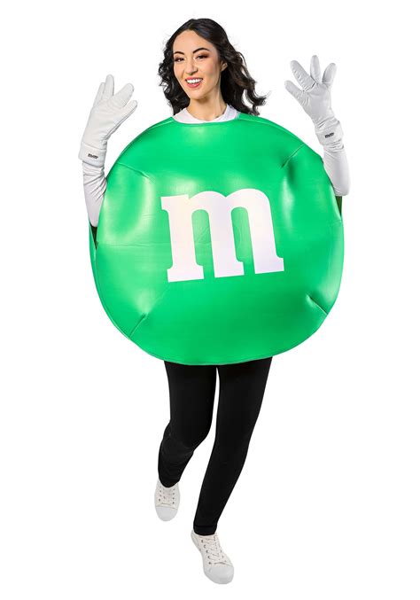 Green M & M Adult Costume