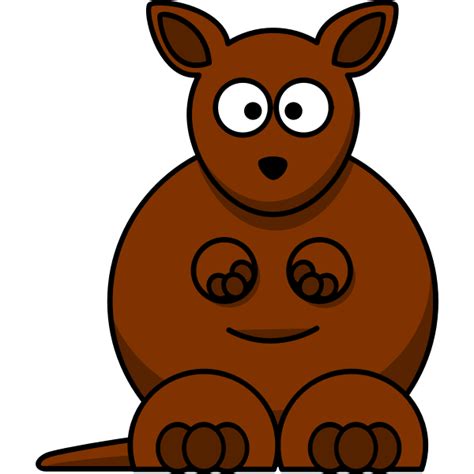 Cartoon kangaroo | Free SVG