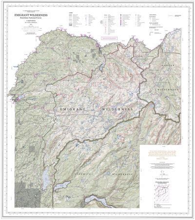 Emigrant Wilderness Map by US Forest Service R5 | Avenza Maps