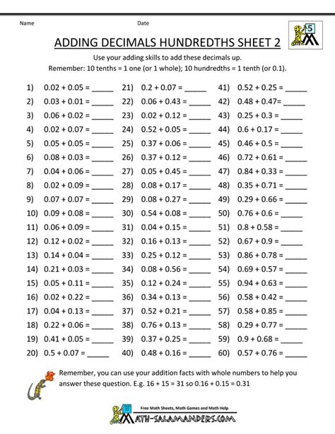 Math Tests For 5Th Graders