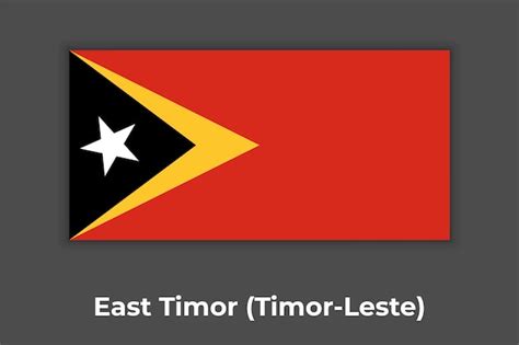 Premium Vector | East Timor Timor Leste flag flag vector