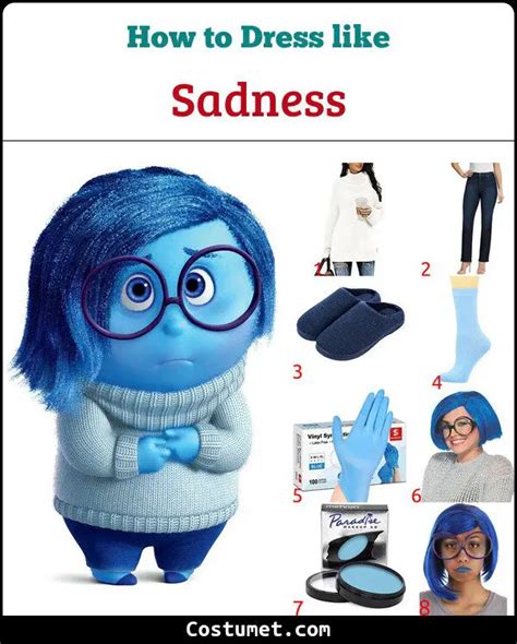 Sadness Costume from Inside Out for Halloween