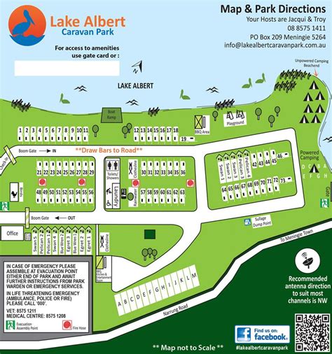 Meningie Caravan Park Map | Lake Albert Caravan Park Meningie