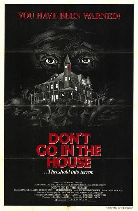 Don't Go in the House (1979) | Horror movies, Horror movie art, Terror ...