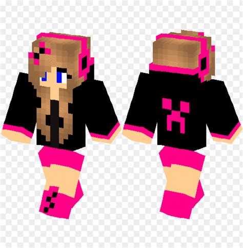 minecraft skins pink creeper girl PNG image with transparent background ...