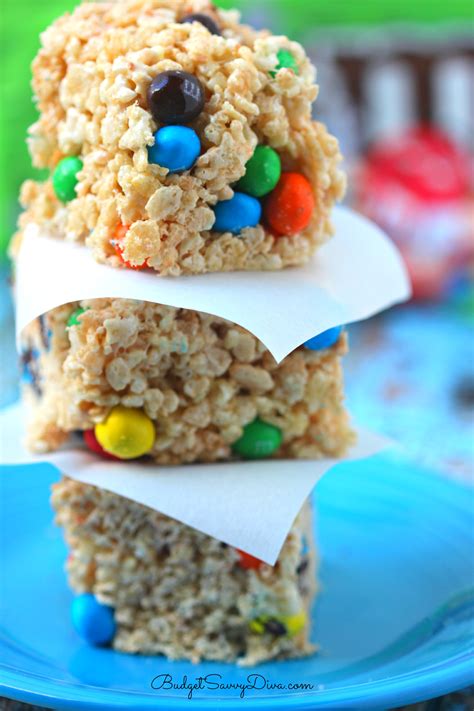 M&M's® Crispy Rice Crispy Treats Recipe - Budget Savvy Diva