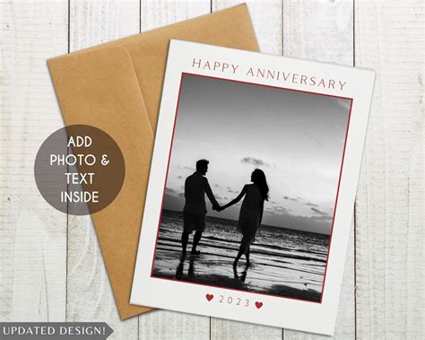 Custom Anniversary Card, Personalized Anniversary Card, Custom Photo ...