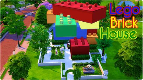 Lego Brick House - The Sims 4 Speed Build - YouTube