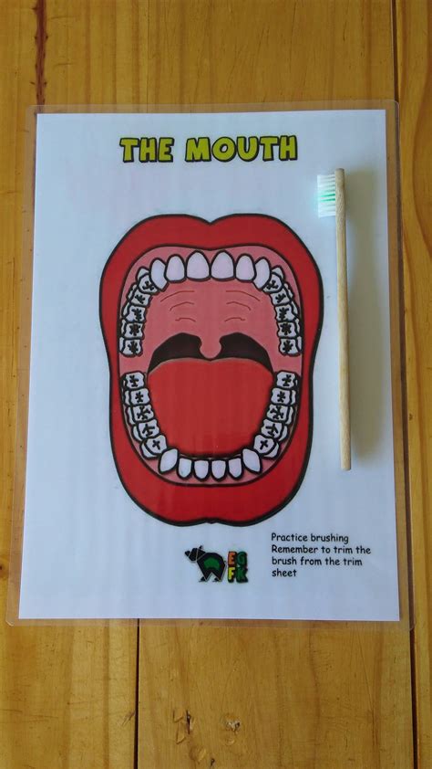 PDF Printable, Brush Your Teeth, Dental Game, Dental Health, Oral ...