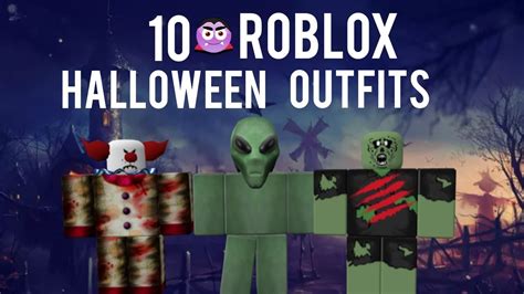 10 Roblox Halloween Outfits 2018 - YouTube